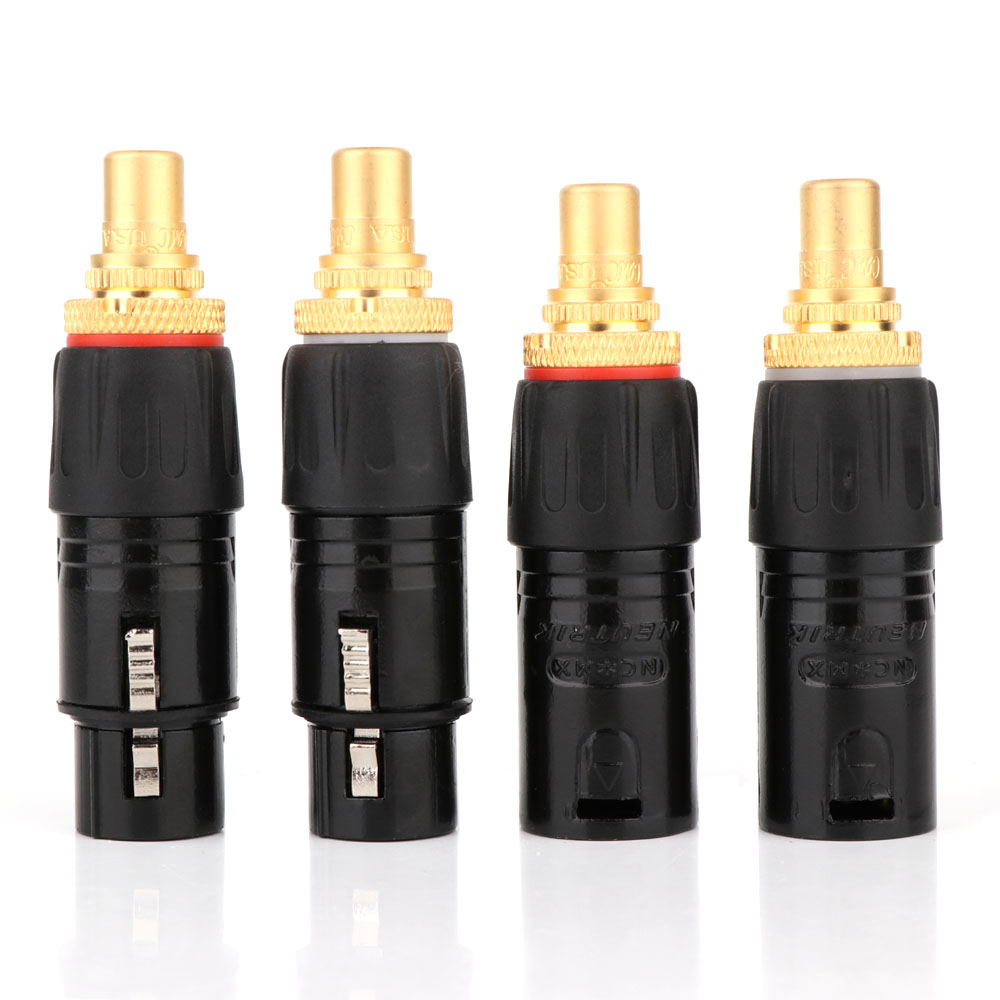 Audio Music Converter - 2PC NEUTRIK XLR male to RCA