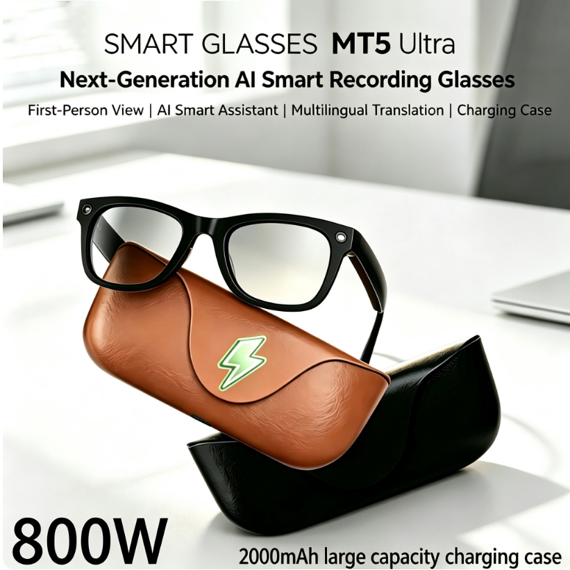 Audio Music Voice - 2026 AI smart Glasses HD 800W