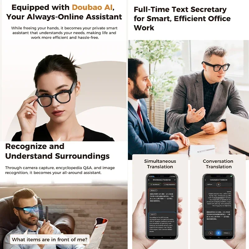 2026 New AI Smart Glasses with - Audio Music Recording recension och pris