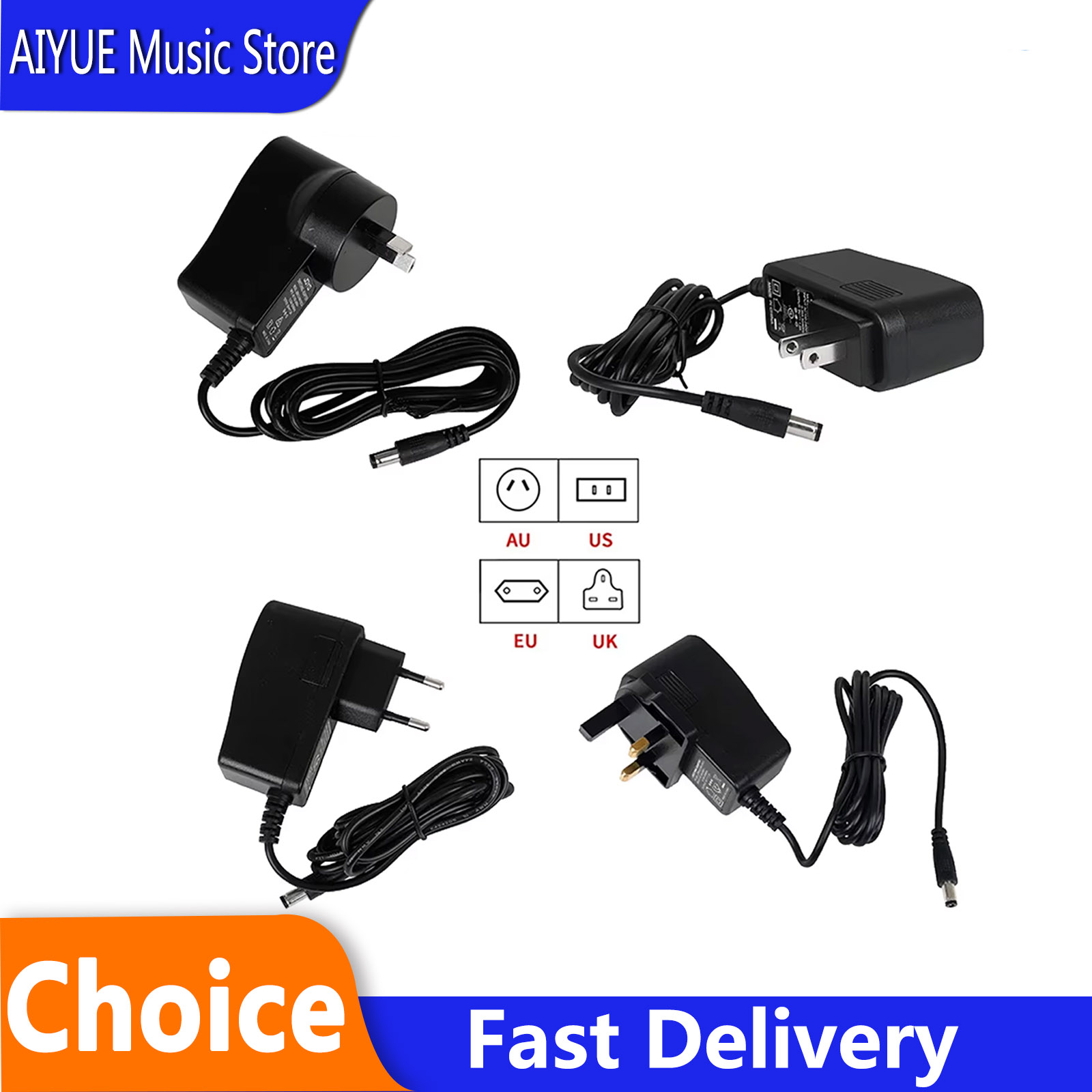 DC 9V 1.2A Guitar Pedal Power  - Audio Music Effect recension och pris