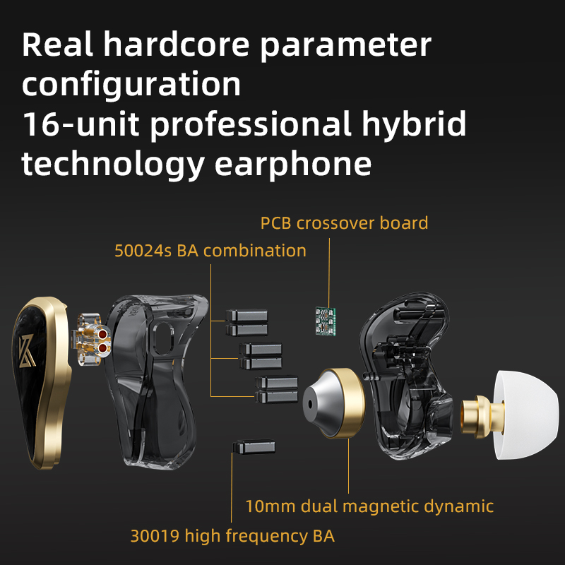 KZ ZAS Metal Wired Earphone 16 - Audio Music Game recension och pris