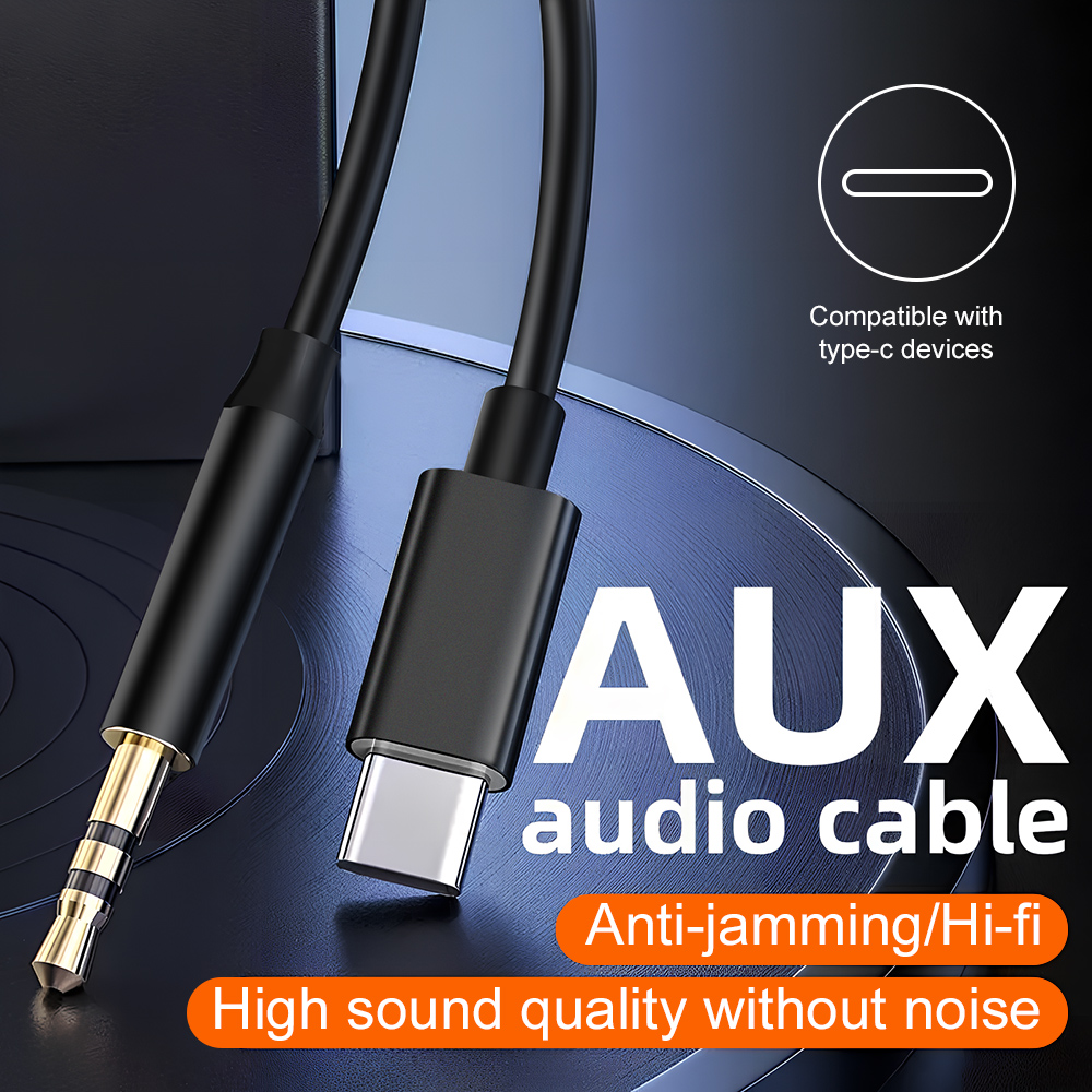 Type-C to 3.5mm AUX Audio Cabl - Audio Music Effect recension och pris