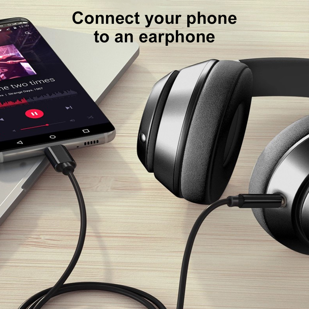 Type-C to 3.5mm AUX Audio Cabl - Audio Music Effect recension och pris