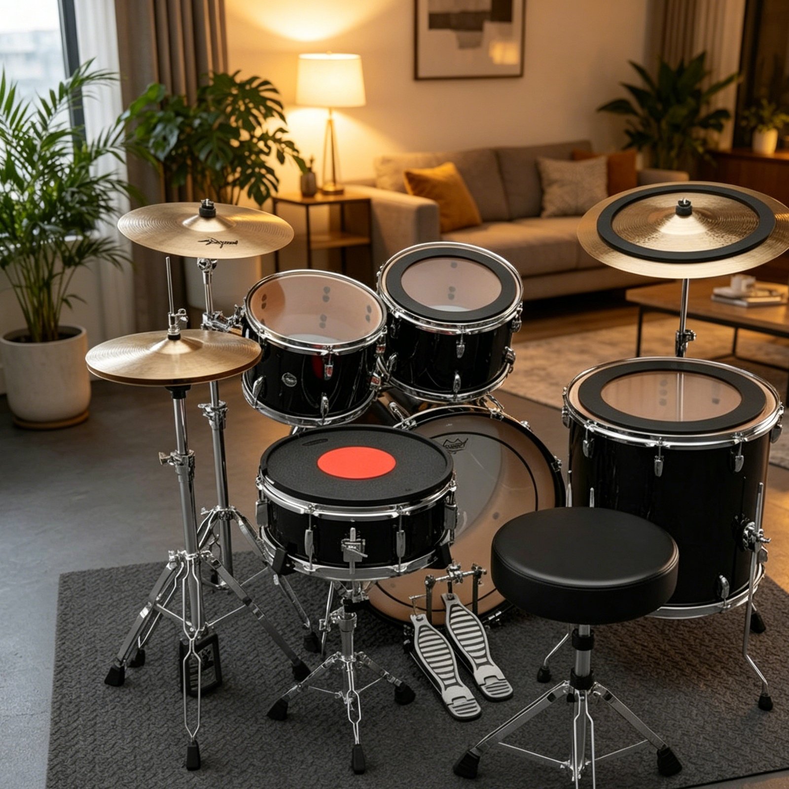 Rubber Drum and Cymbal Mutes N - Drum Practice Pad recension och pris