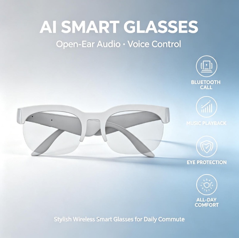 2026 Smart Audio Sunglasses Bl - Audio Music Voice recension och pris