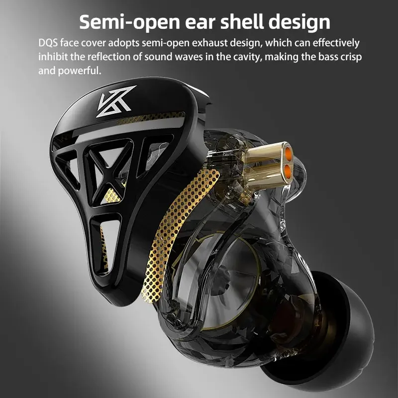 KZ DQS 1DD HiFi IEM Headphones - Audio Music Game recension och pris