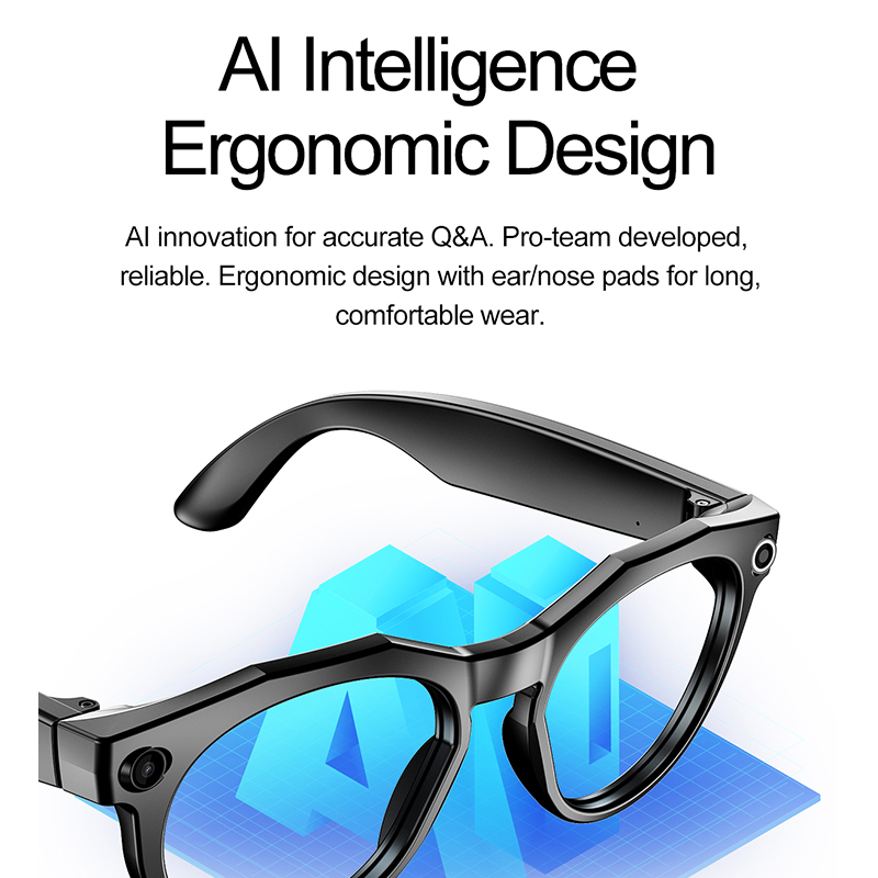 Smart AI Photo Glasses 100+ La - Audio Music Recording recension och pris