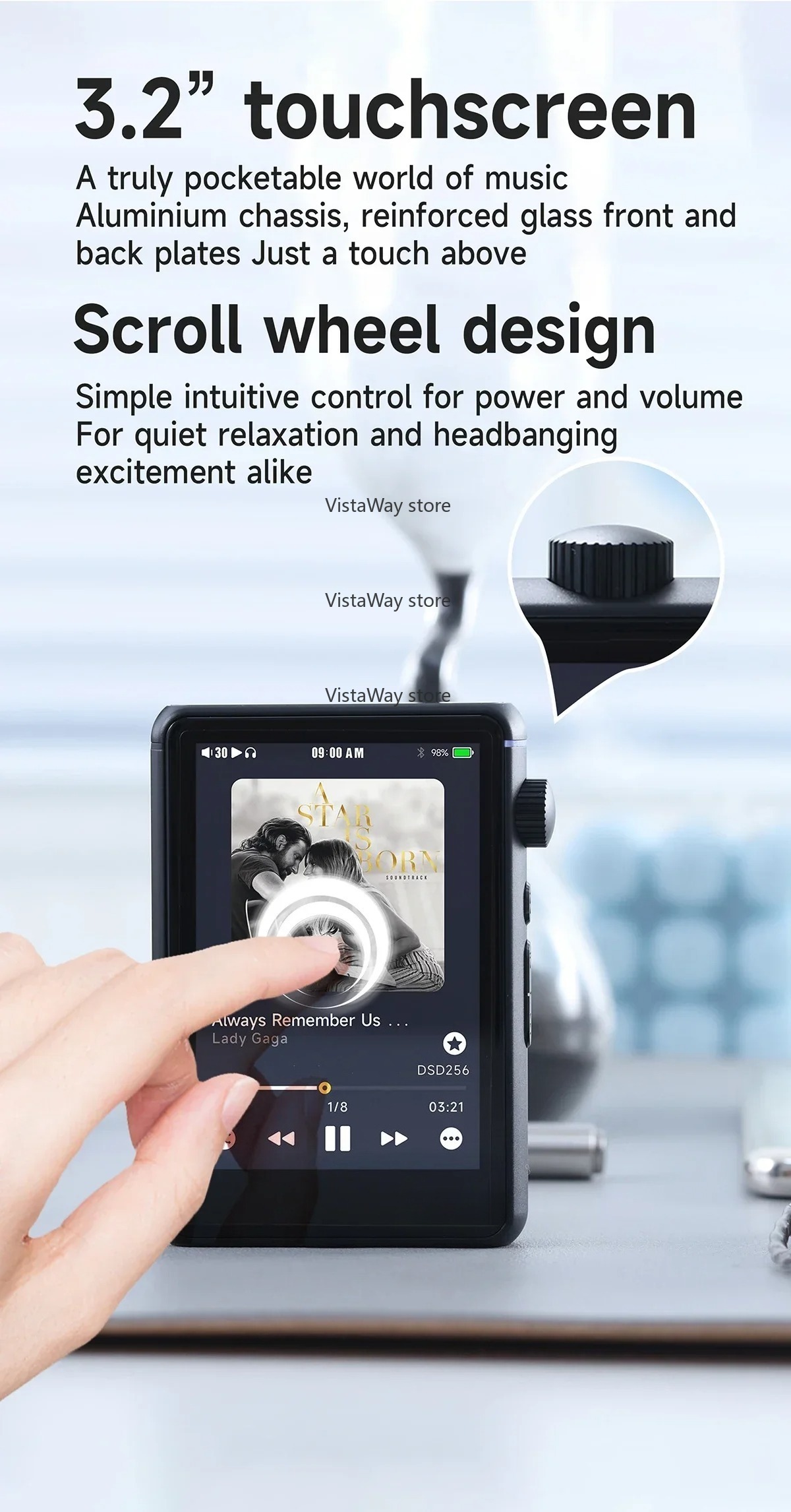 Bluetooth WiFi Music Player MP - Audio Music Web recension och pris