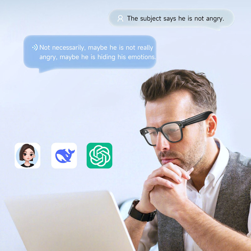 AI Smart Glasses 8 Million Cam - Audio Music Voice recension och pris