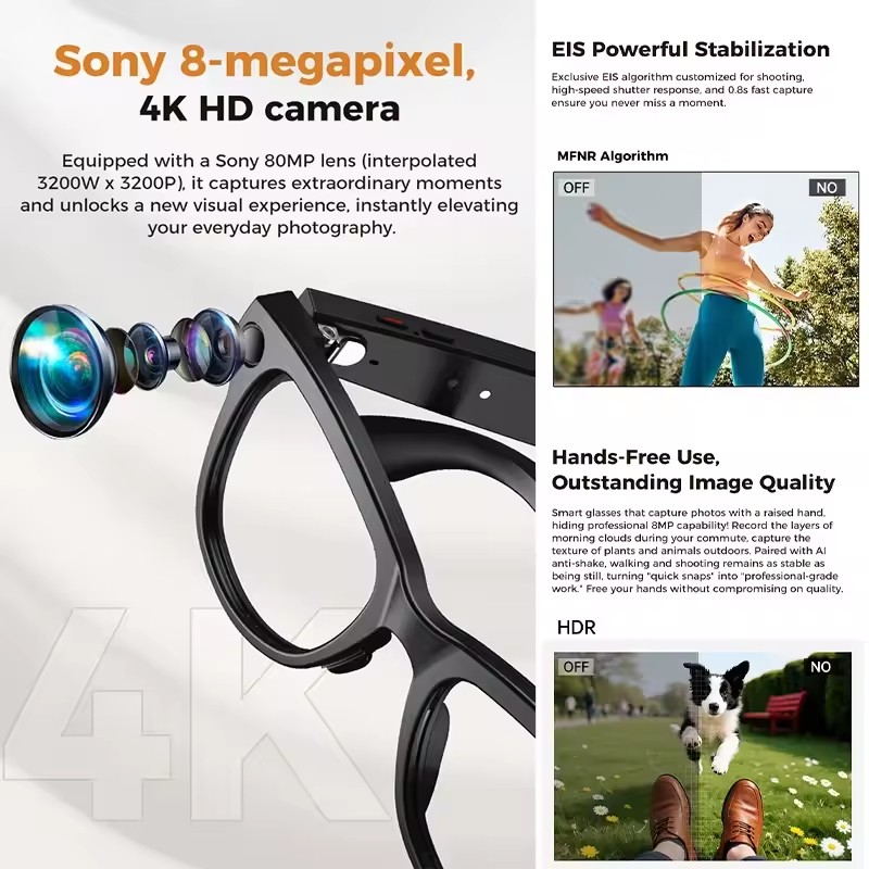 New 800W 4k HD Camera Smart Gl - Audio Music Recording recension och pris