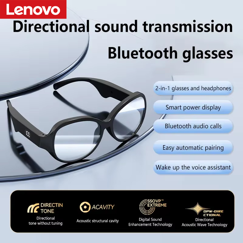 Lenovo Smart Bluetooth Glasses - Audio Music Voice recension och pris