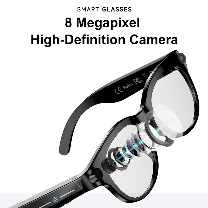 FLAUNT AI Smart Glasses 4K Cam - Audio Music Recording recension och pris