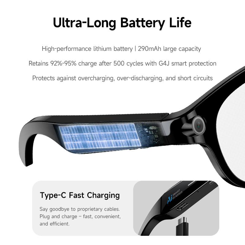 FLAUNT AI Smart Glasses 4K Cam - Audio Music Recording recension och pris